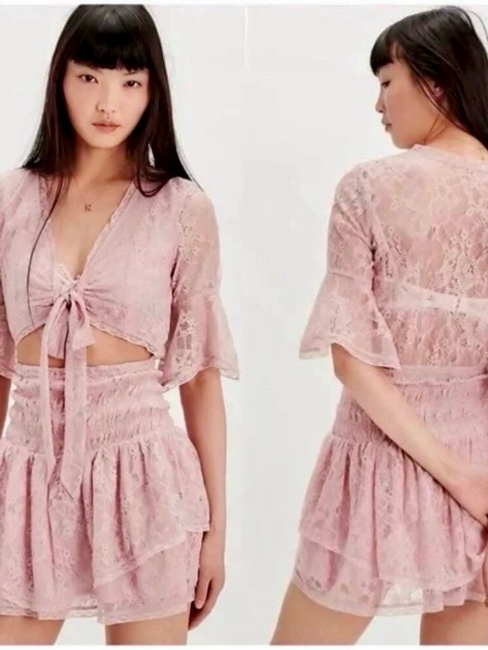 NWOT Free People Lala Lace Mini Dress